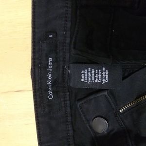Calvin Klein black skinny leg jeans